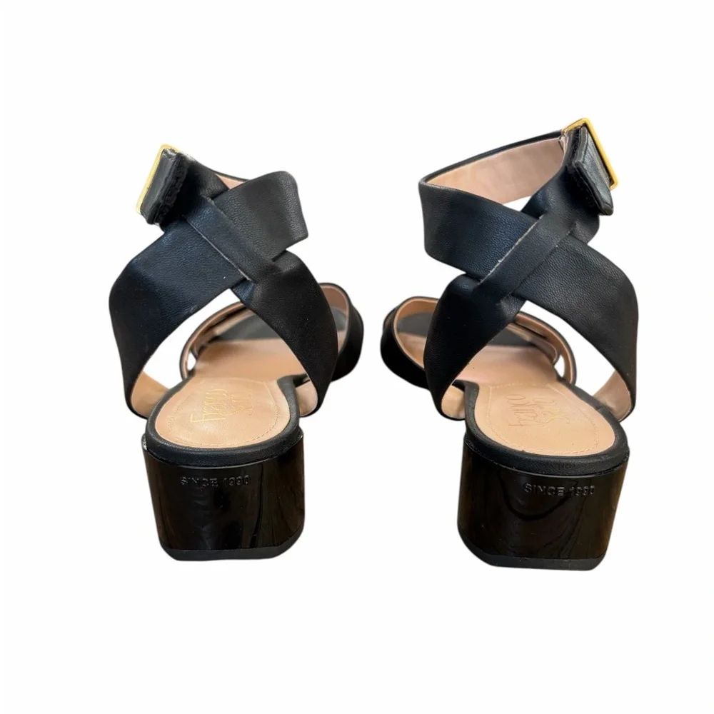 Franco Sarto Black Strappy Heels‎